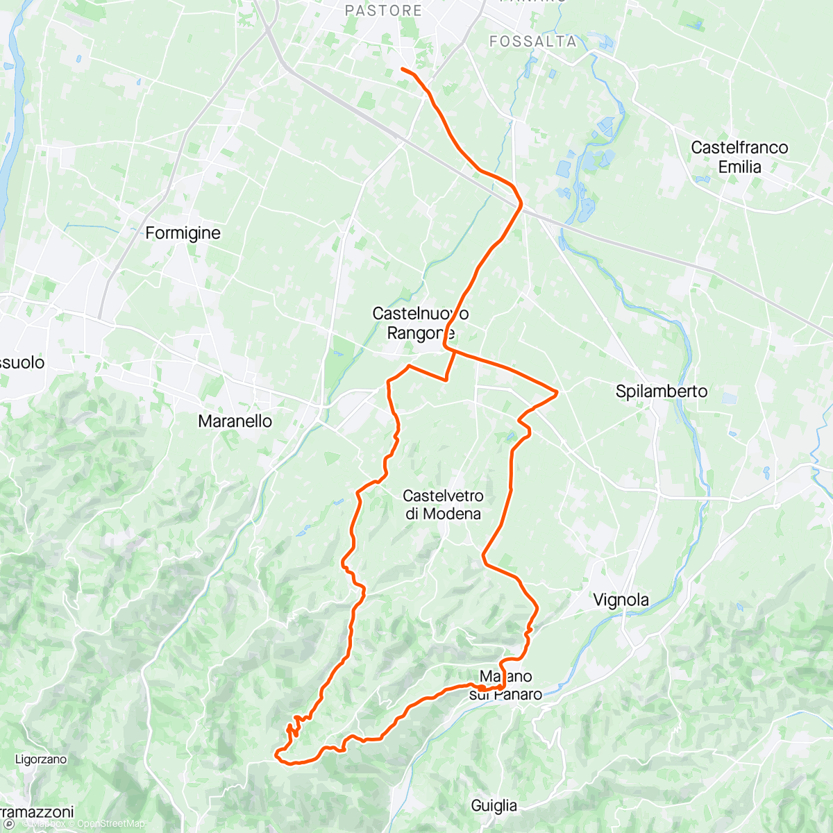 Map of the activity, Ospitaletto