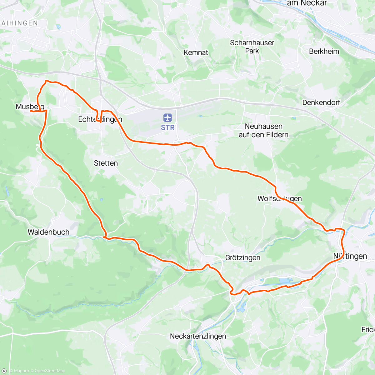 Map of the activity, Besoffenen Slalom