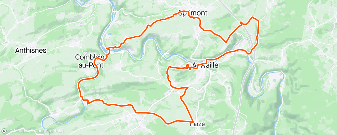 Mapa da atividade, Afternoon Ride