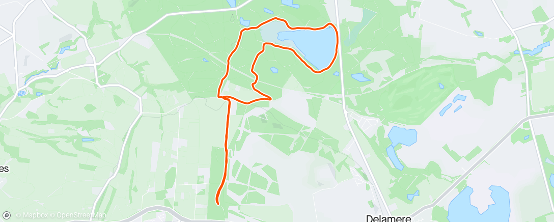 Map of the activity, Last run with the fiancée 😍
