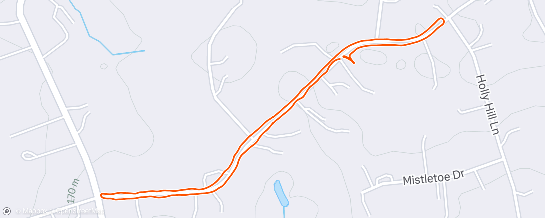 Map of the activity, Afternoon Walk