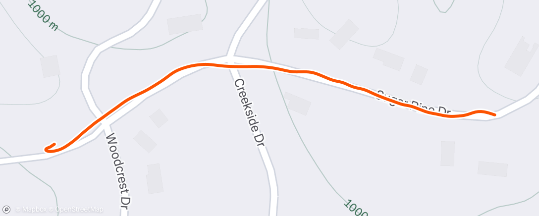 Map of the activity, Afternoon Hike