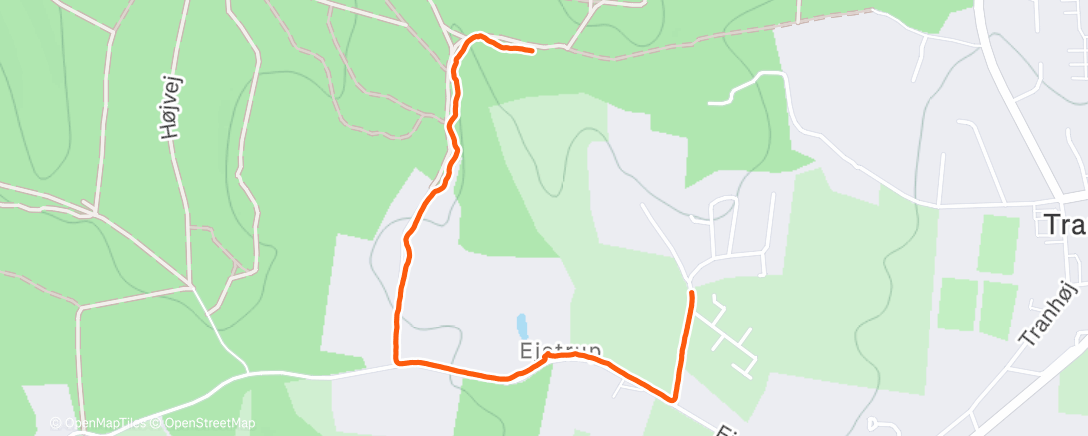 Map of the activity, Afternoon Walk