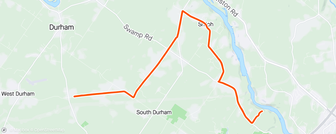 Map of the activity, Managed to ride after work on a beautiful fall day