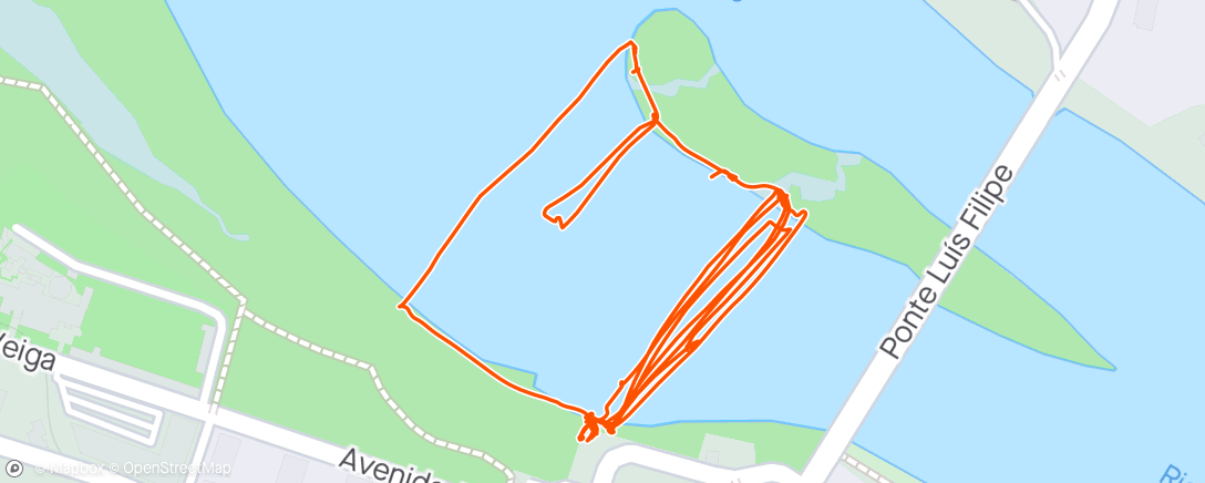 Map of the activity, Afternoon Windsurf