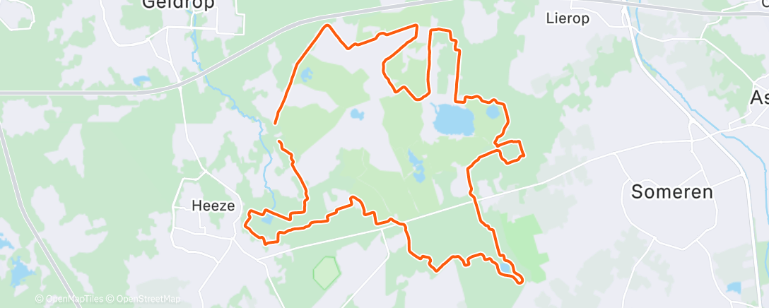 Map of the activity, Ochtendloop