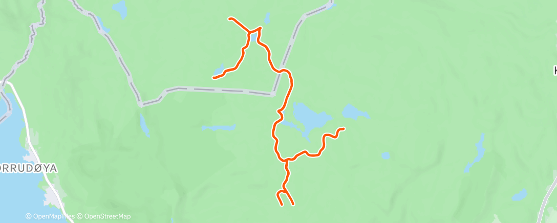 Map of the activity, Stakeøkt på Vestskauen