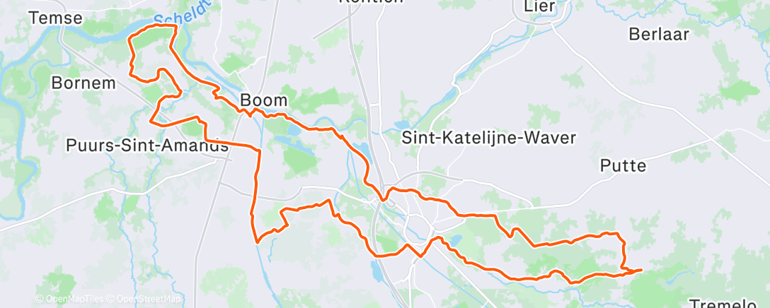 Map of the activity, Genieten van de frisse zonnestralen 🌞🌞🌞🌞