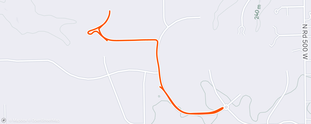 Map of the activity, Evening Walk