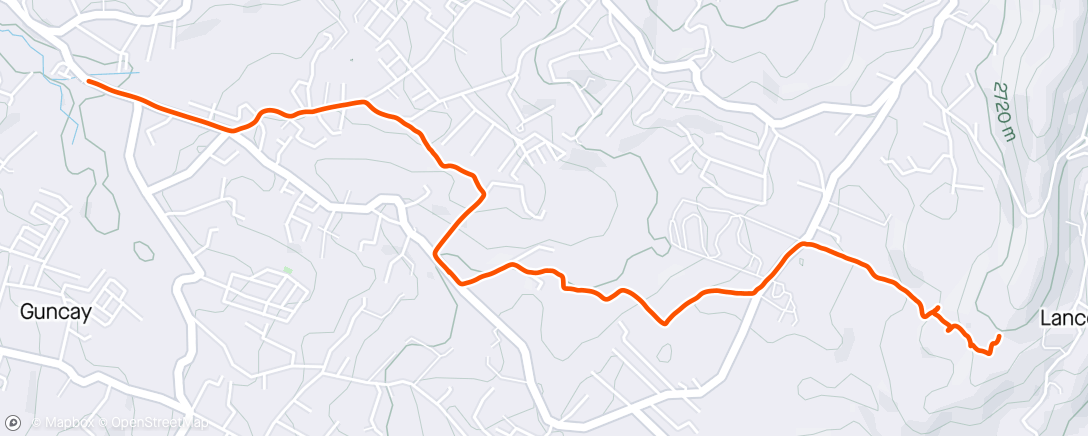 Kaart van de activiteit “Bicicleta de montaña vespertina”