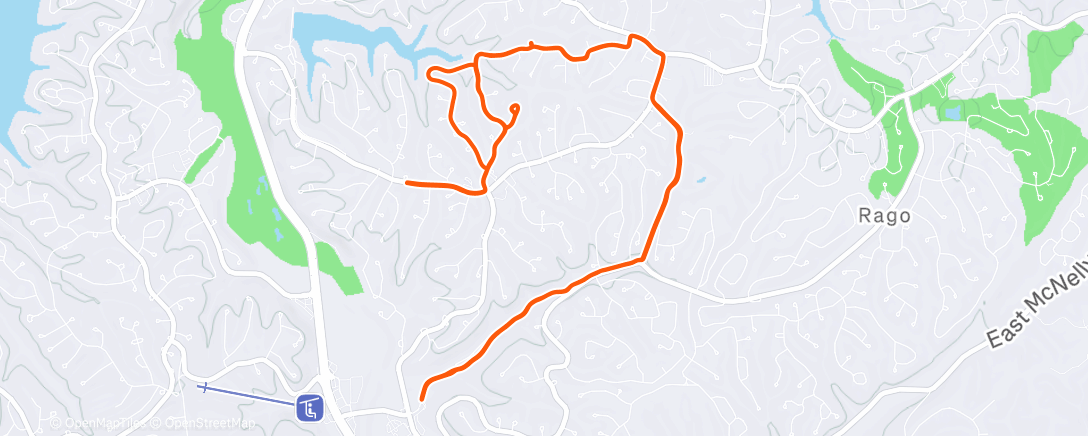 「Birthday ride with John! 🤗」活動的地圖