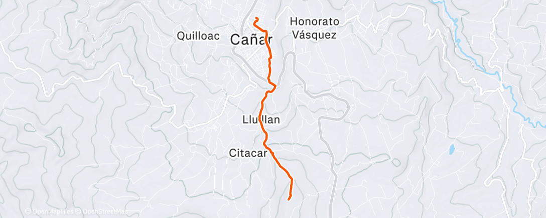 Map of the activity, Buerán