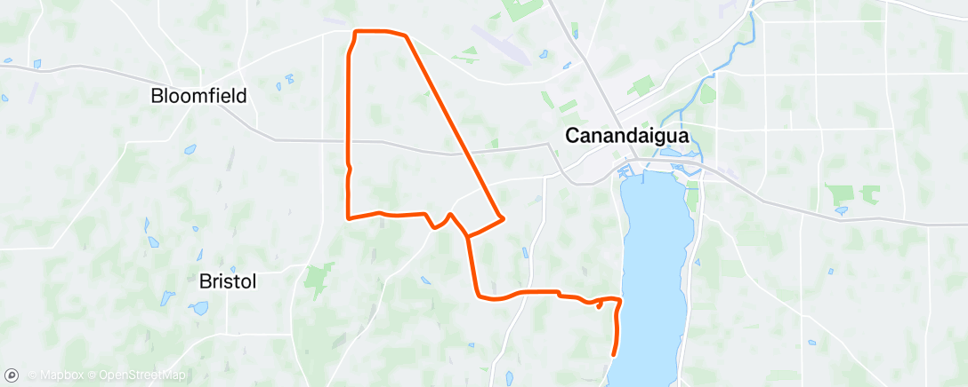 Map of the activity, Afternoon Ride