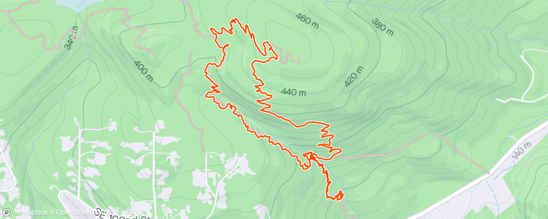 Map of the activity, Wilderness Trail