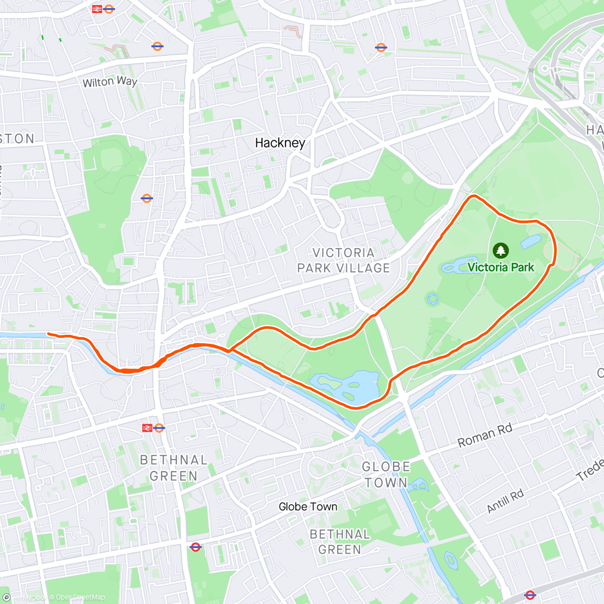 Map of the activity, Another Gillie run