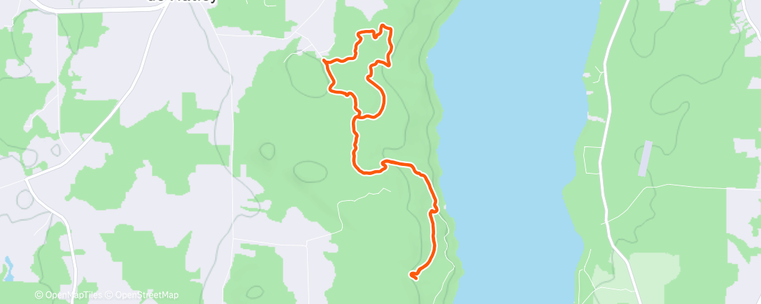 Карта физической активности (Trail le matin)