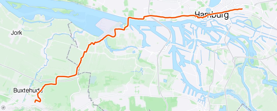 Map of the activity, Bike to home