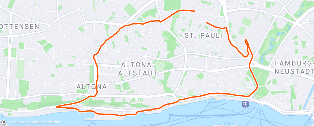Map of the activity, Forza St. Pauli 🏴‍☠️