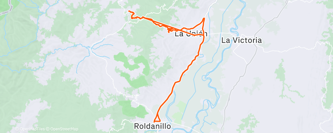 Map of the activity, Vuelta ciclista por la mañana