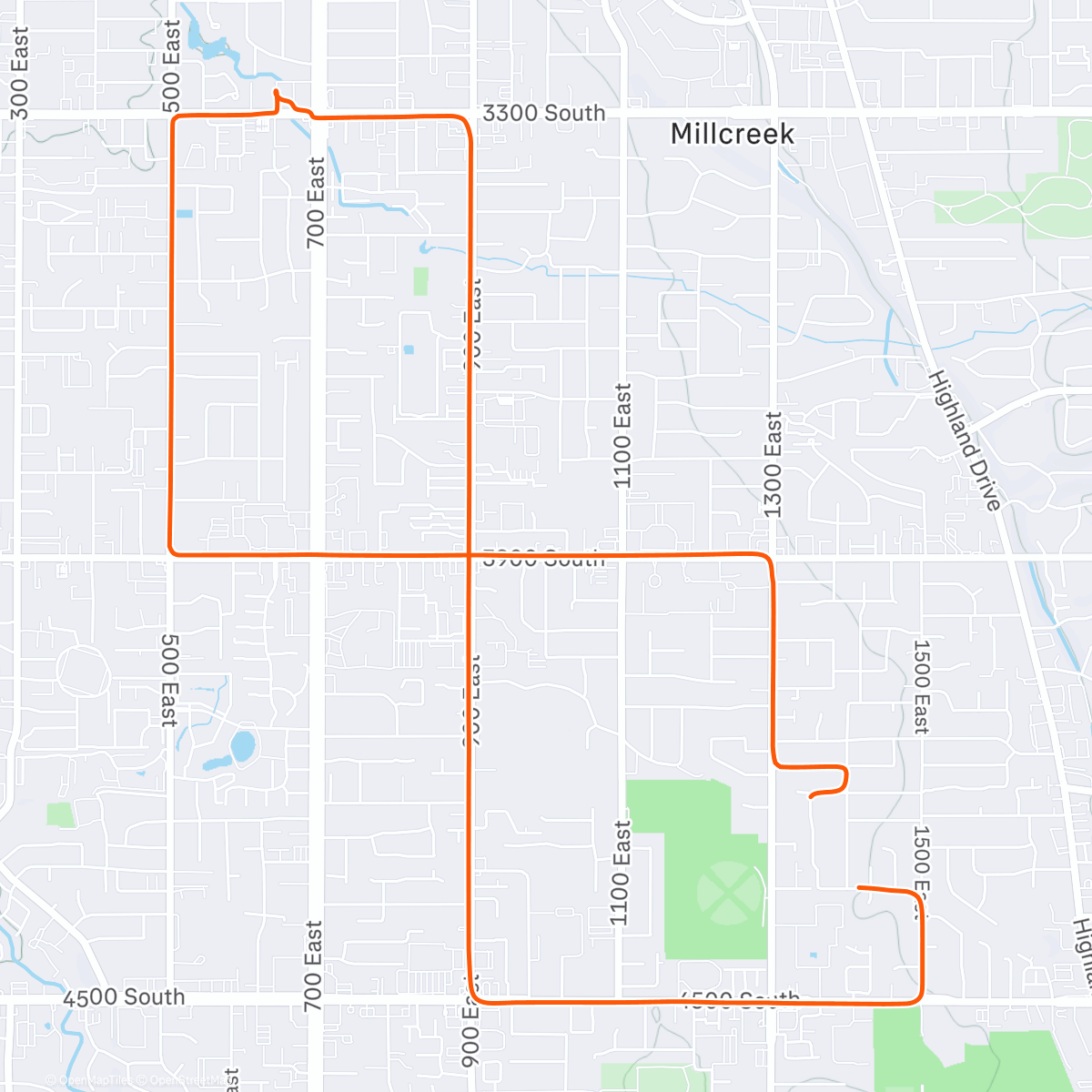 Map of the activity, Legs