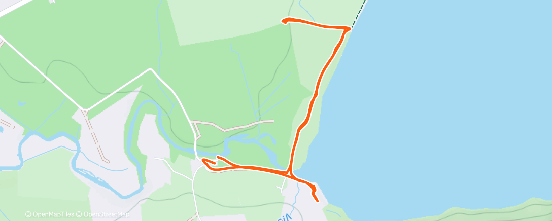 Map of the activity, Morning Hike