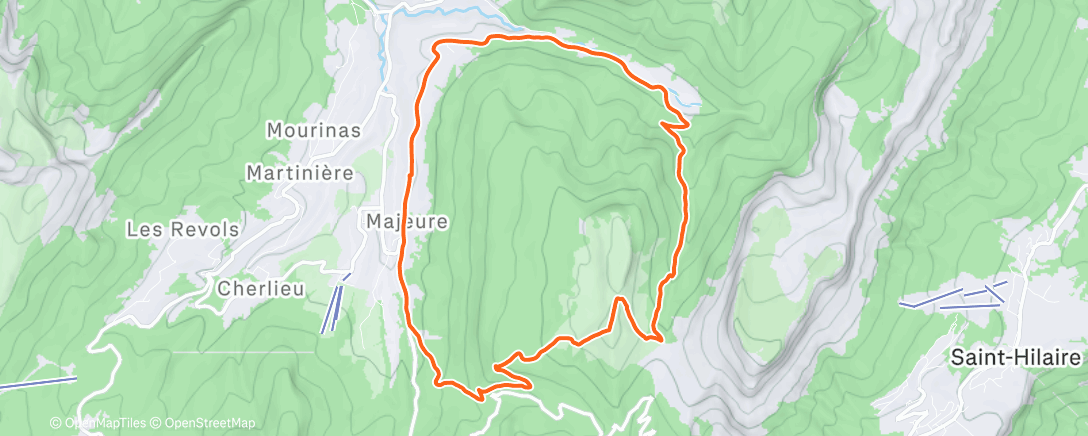 Карта физической активности (Trail le midi)