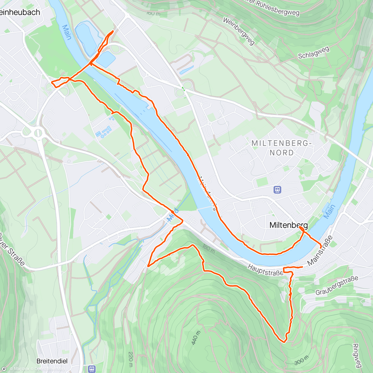 Mapa de la actividad, Ein Ründchen durch Miltenberg