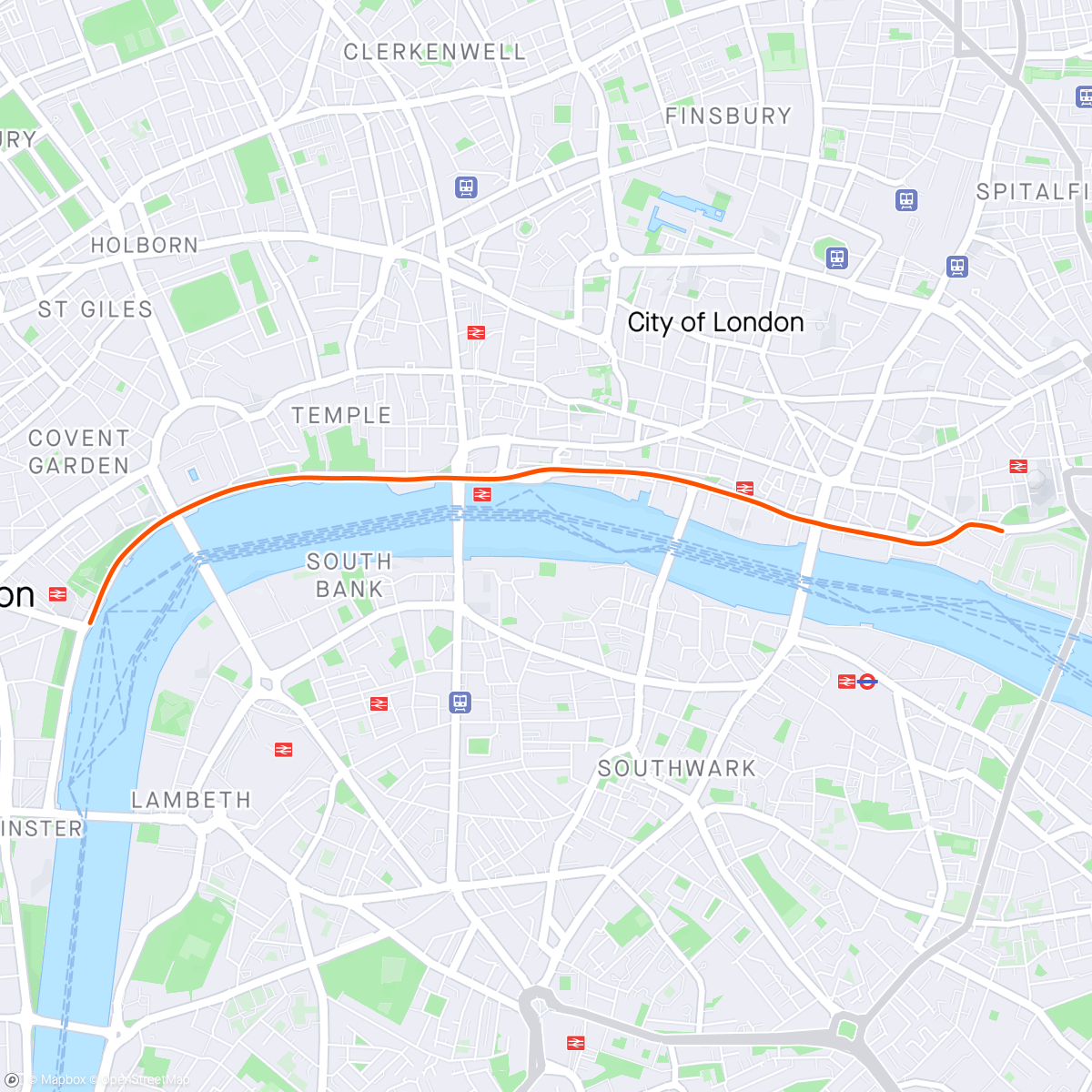 Map of the activity, Zwift - The PRL Half in London