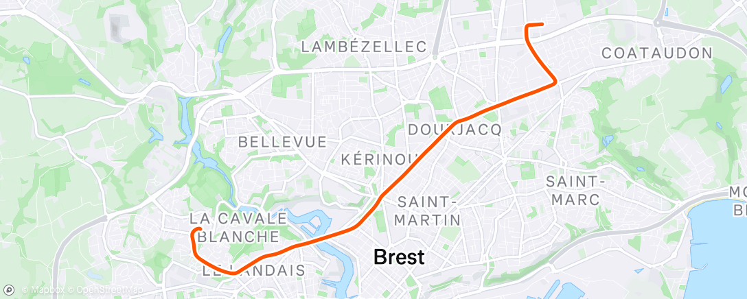 Map of the activity, Sortie vélo dans l'après-midi