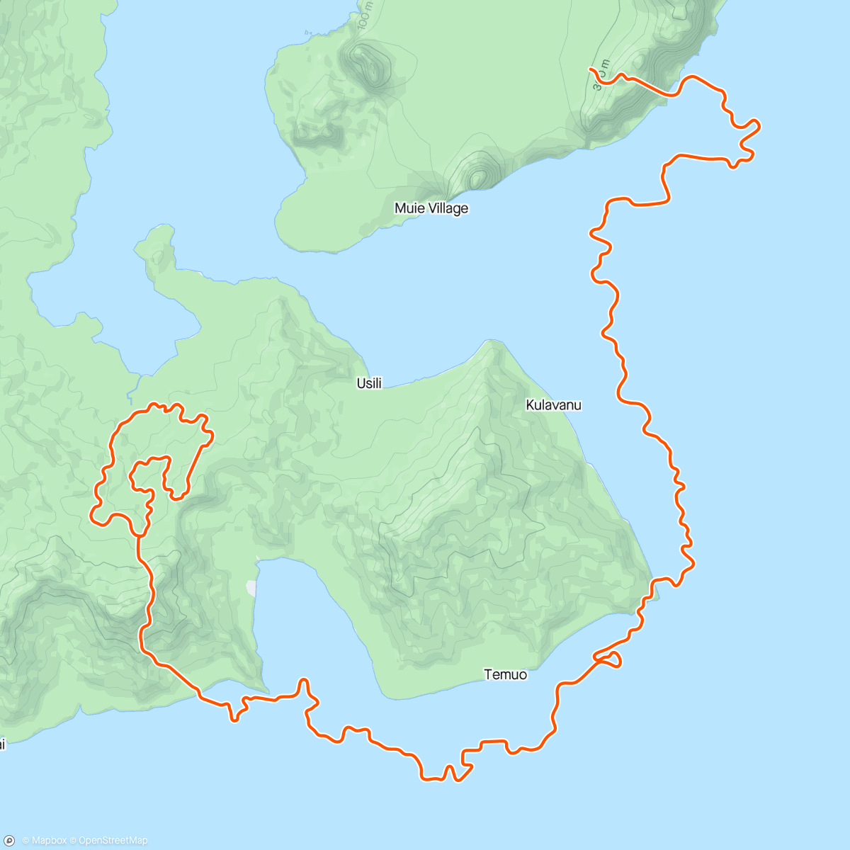 Карта физической активности (Zwift - Bike Endurance in Watopia)