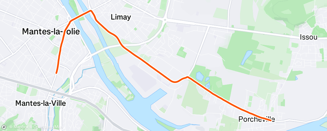Map of the activity, Sortie vélo dans l'après-midi