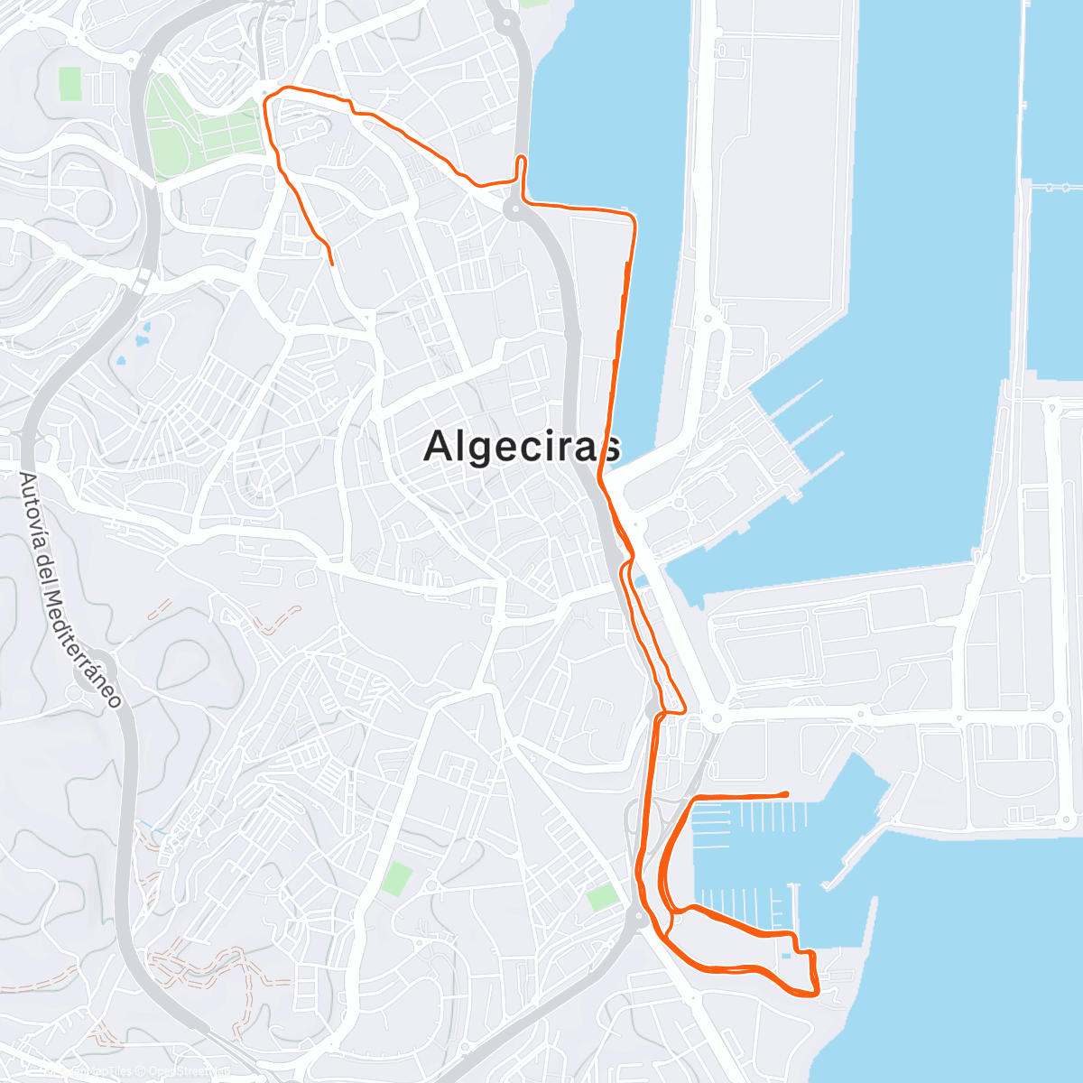 Карта физической активности (Carrera de tarde)