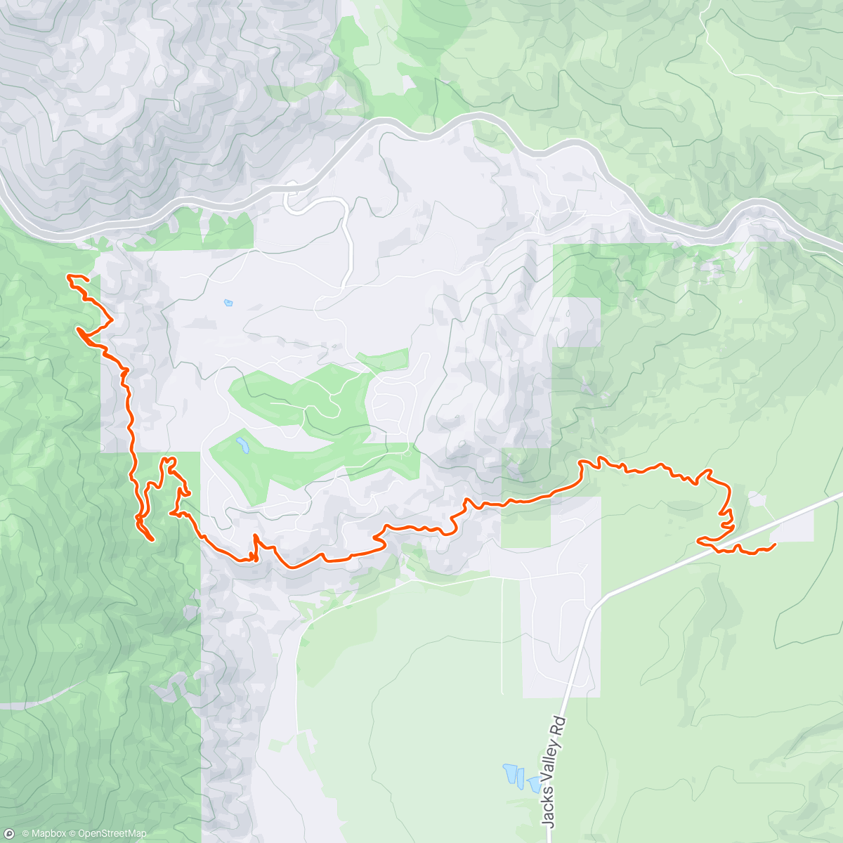Map of the activity, Clear Creek with Doug