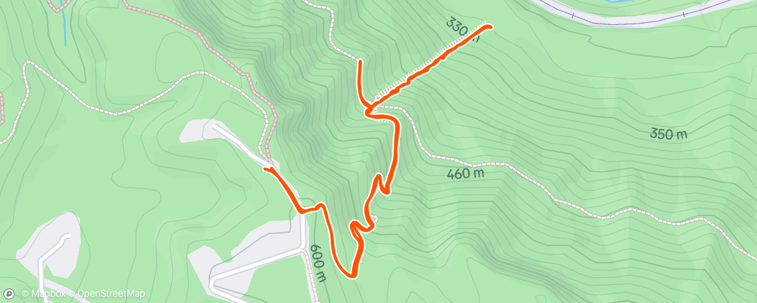 Map of the activity, Evening Hike