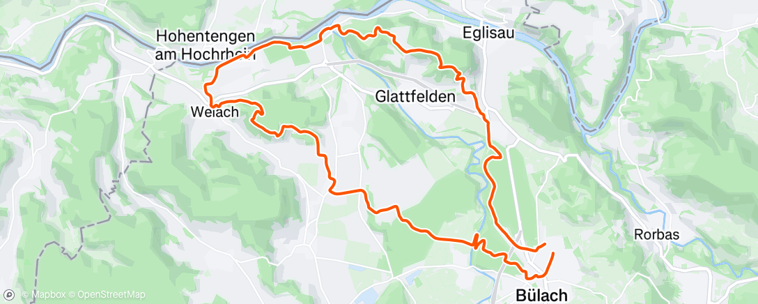 Map of the activity, Mountainbike-Fahrt zur Mittagszeit