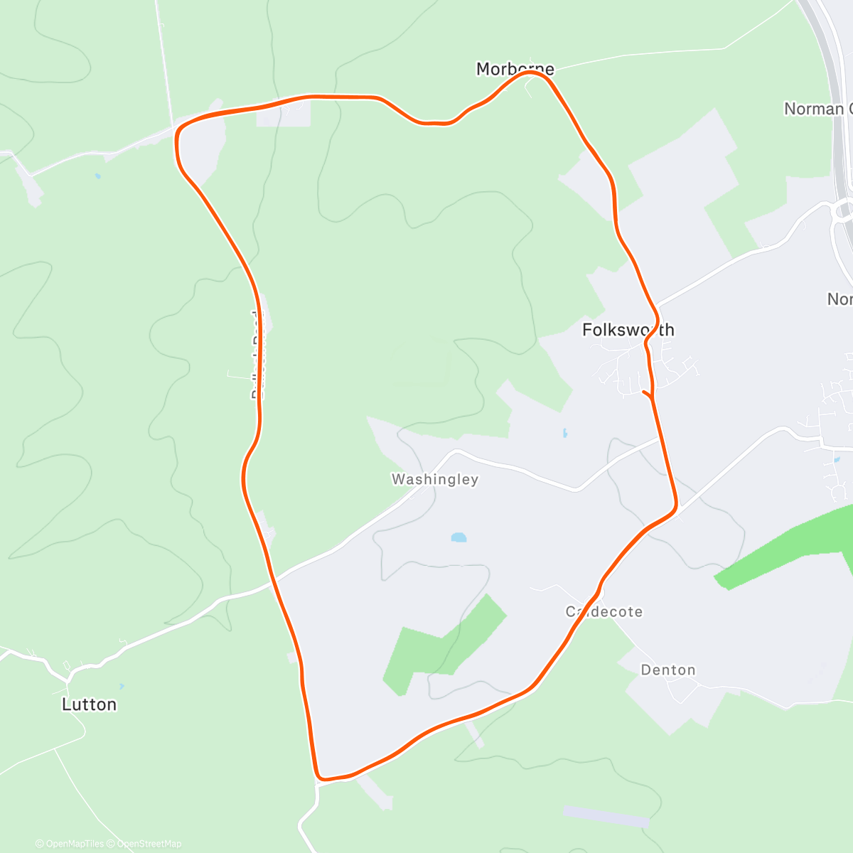 Map of the activity, Folksworth 15 2026
