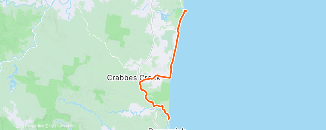 Map of the activity, Morning Ride