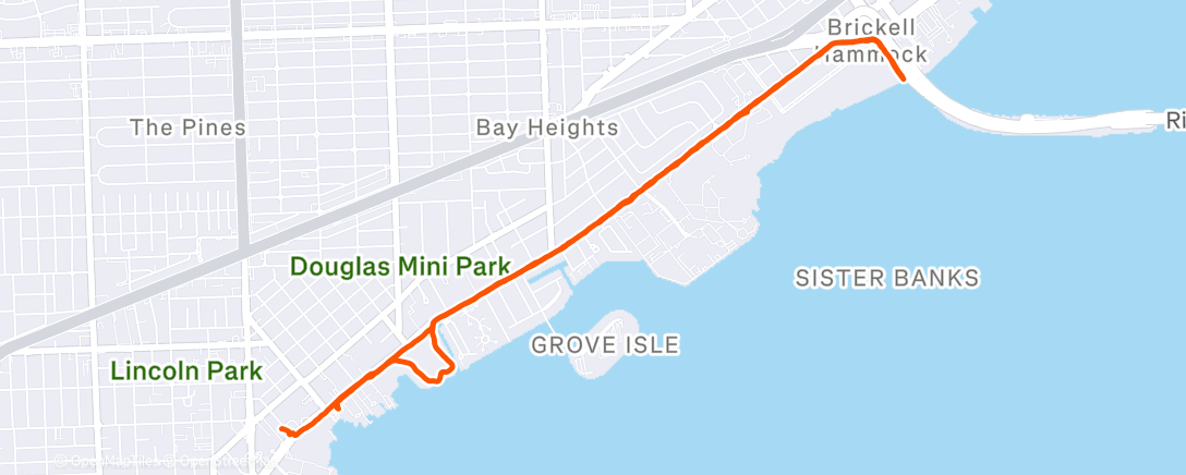 Map of the activity, Run with Eden