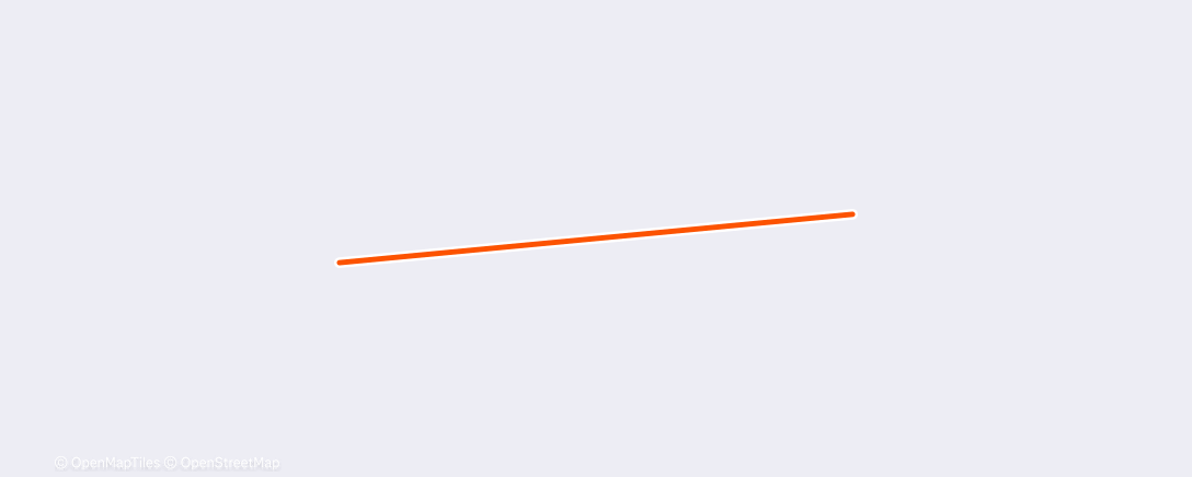 Map of the activity, Morning Swim