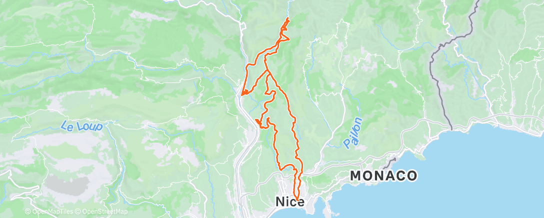 Mapa de la actividad, Morning Ride