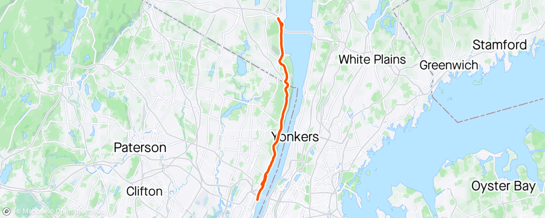 Map of the activity, Breezy Spring Ride To The Top Of Nyack🙏🏽💪🏽💨💨☀️☀️😎🚴🏾‍♂️🦅