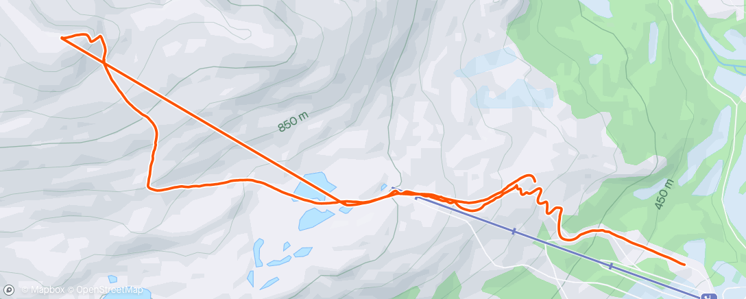Map of the activity, Høgenibba Hornindal
