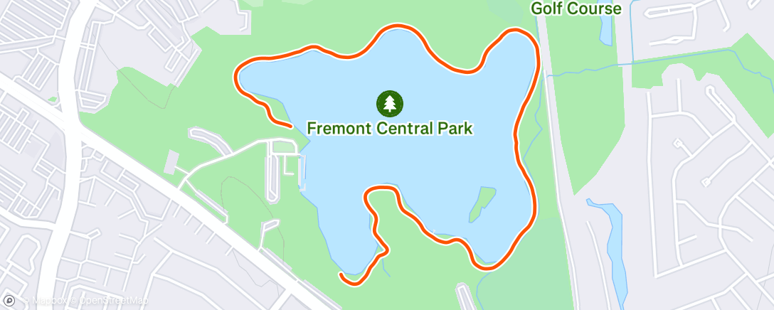 Map of the activity, Morning Run