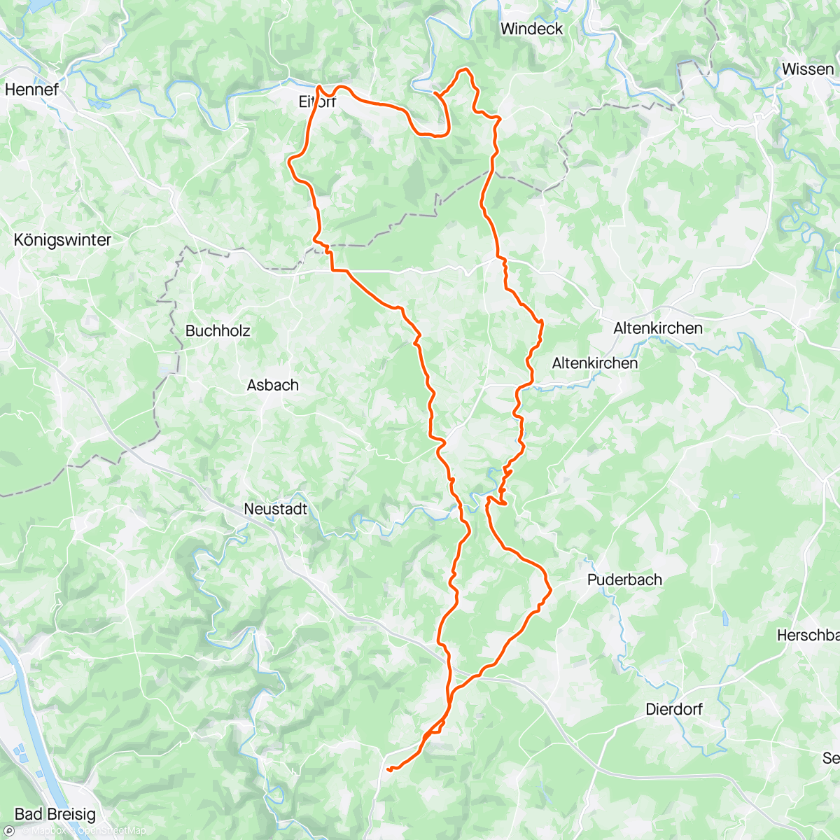 Mapa da atividade, Fahrt am Morgen