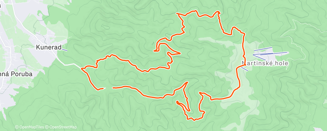 Map of the activity, Morning Mountain Bike Ride