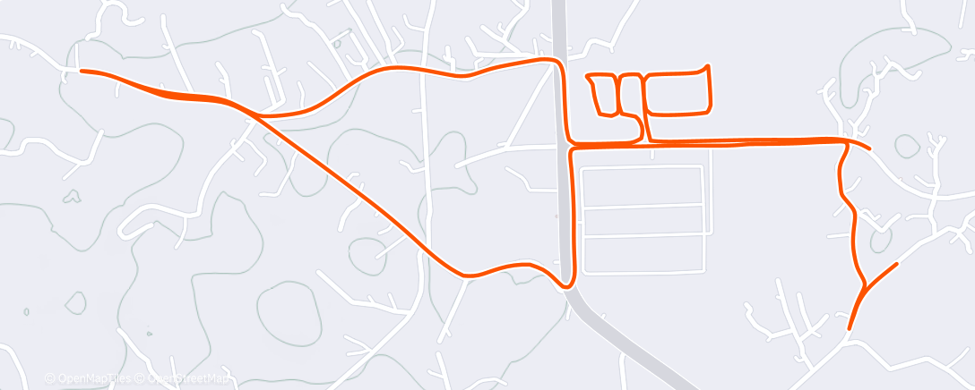 Map of the activity, Morning Run