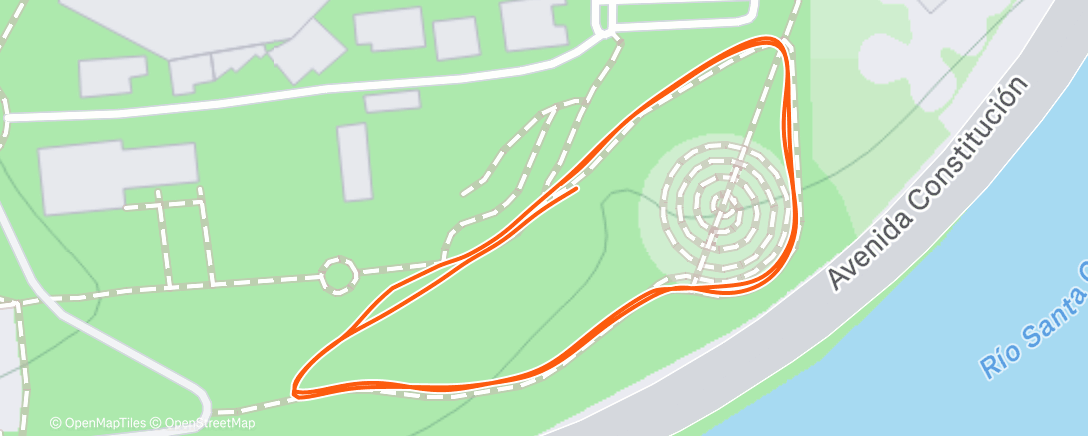 Map of the activity, Morning Run
