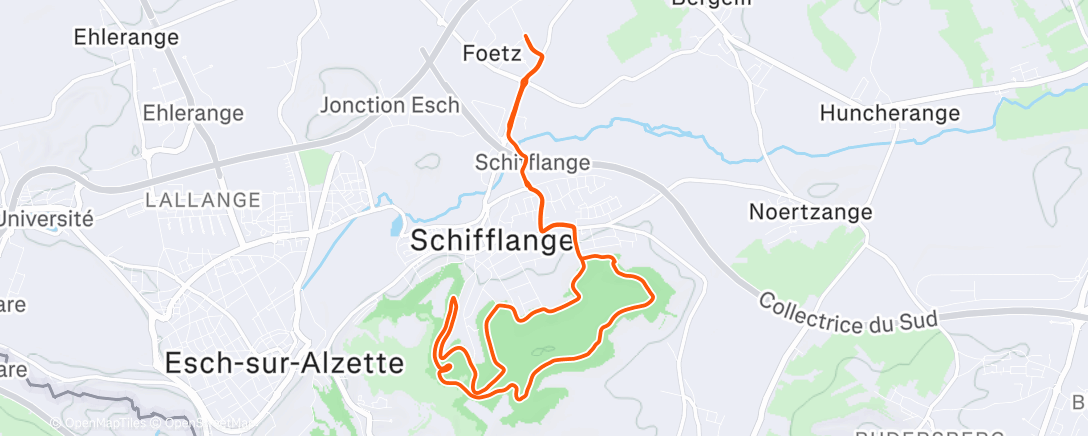 Map of the activity, Gravel le midi