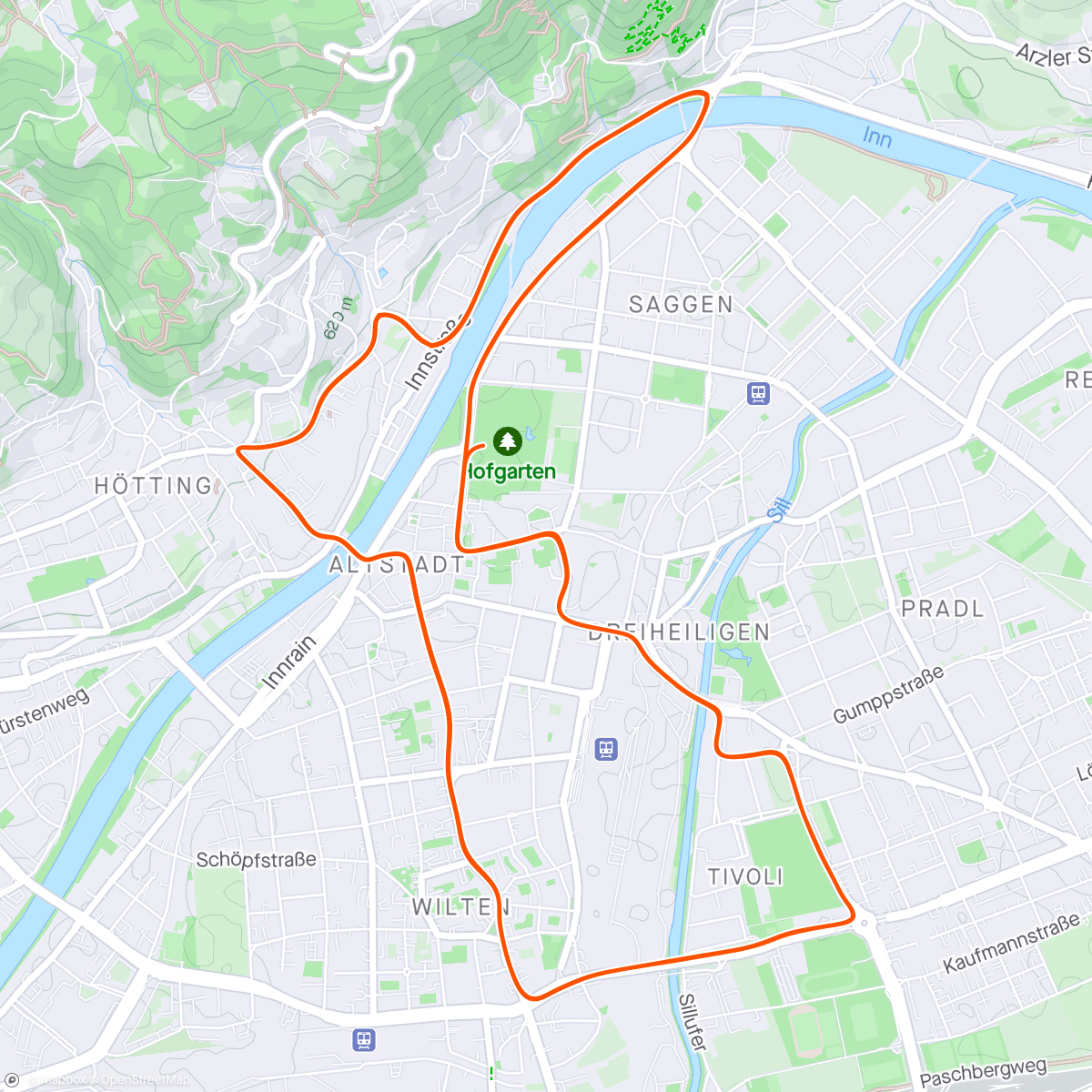 Map of the activity, Zwift - Race: Sydkysten Race (B) on Innsbruckring in Innsbruck