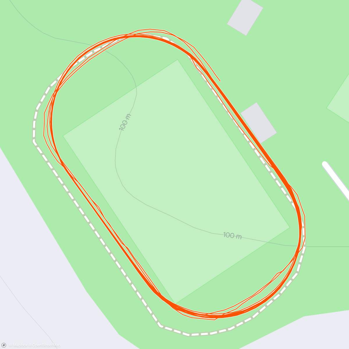 Map of the activity, LM 10000m Bahn Weißenfels